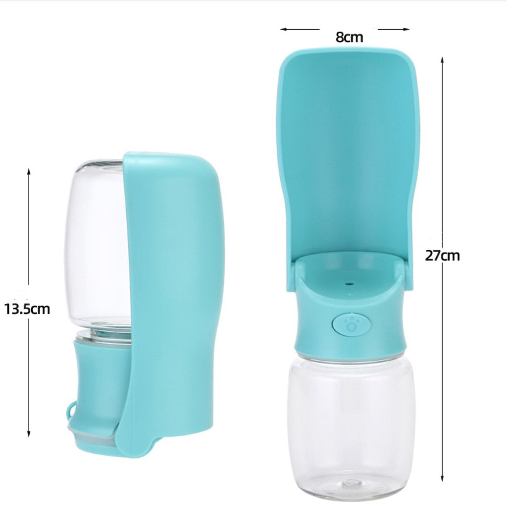 Thirsty No More! Portable Dog Water Bottle with Foldable Bowl