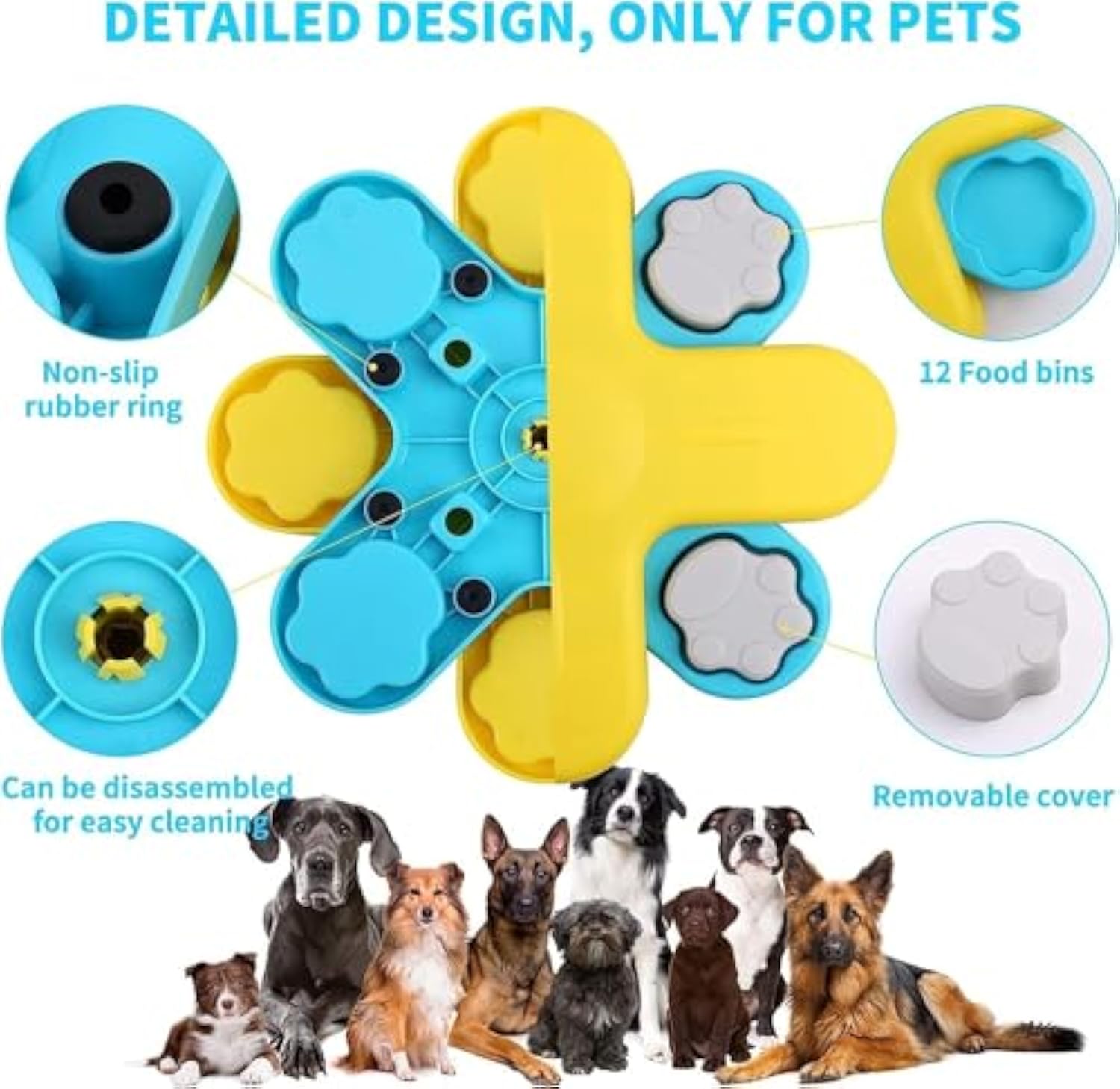 Happy Mealtime Dog Puzzle Toy Slow Feeder