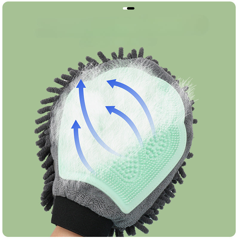 All-in-One Pet Grooming Glove – Clean, Massage, Relax
