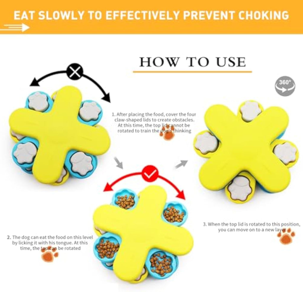 Happy Mealtime Dog Puzzle Toy Slow Feeder